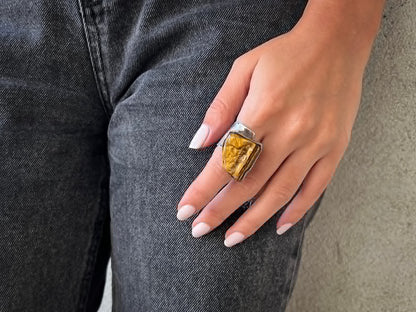 Cat's Eye Silver Ring LevenExclusive