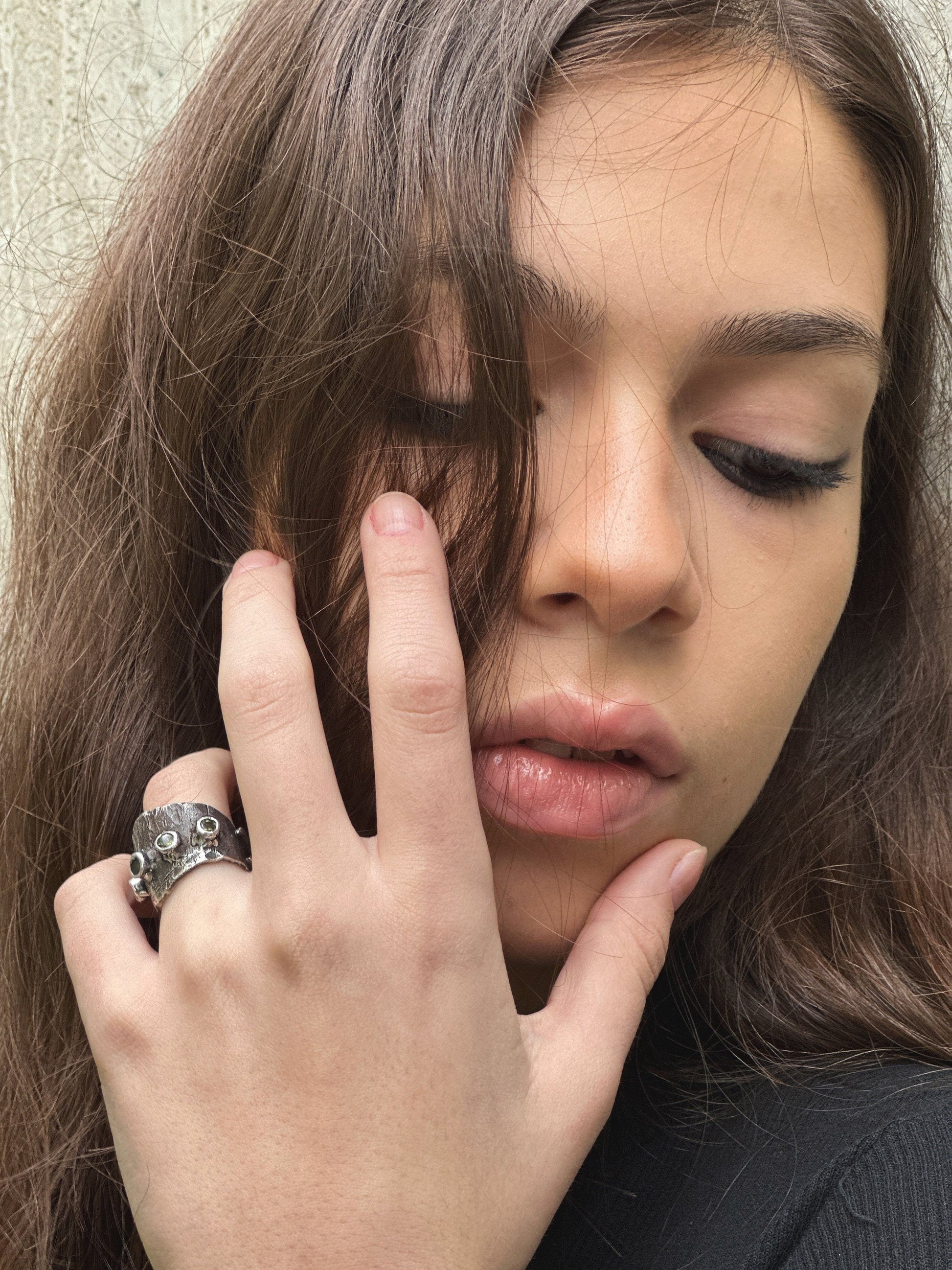 Futuristic Zircon Ring LevenExclusive