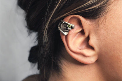 Green Zircon Ear Wrap II LevenExclusive