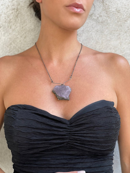 Raw Amethyst Pendant LevenExclusive