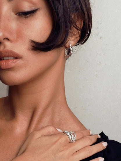 Rose Quatrz Earrings LevenExclusive