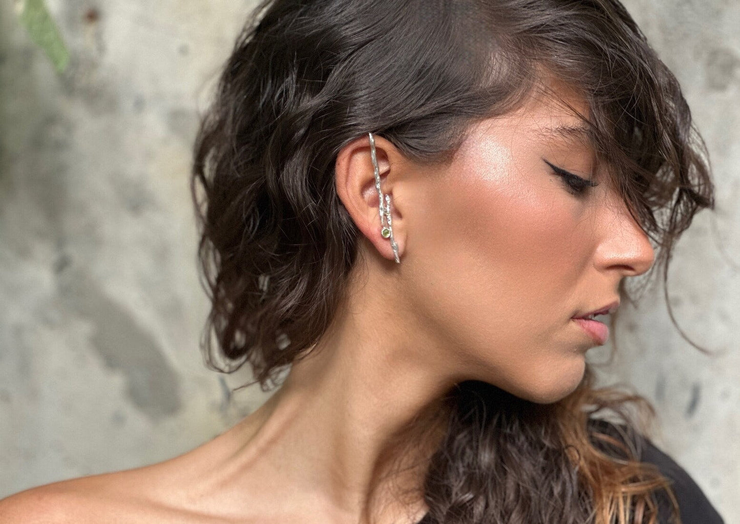 Twig Zircon Earring LevenExclusive